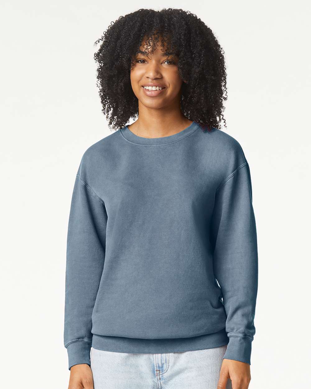 Unisex Garment-Dyed Lightweight Fleece Crewneck Sweatshirt