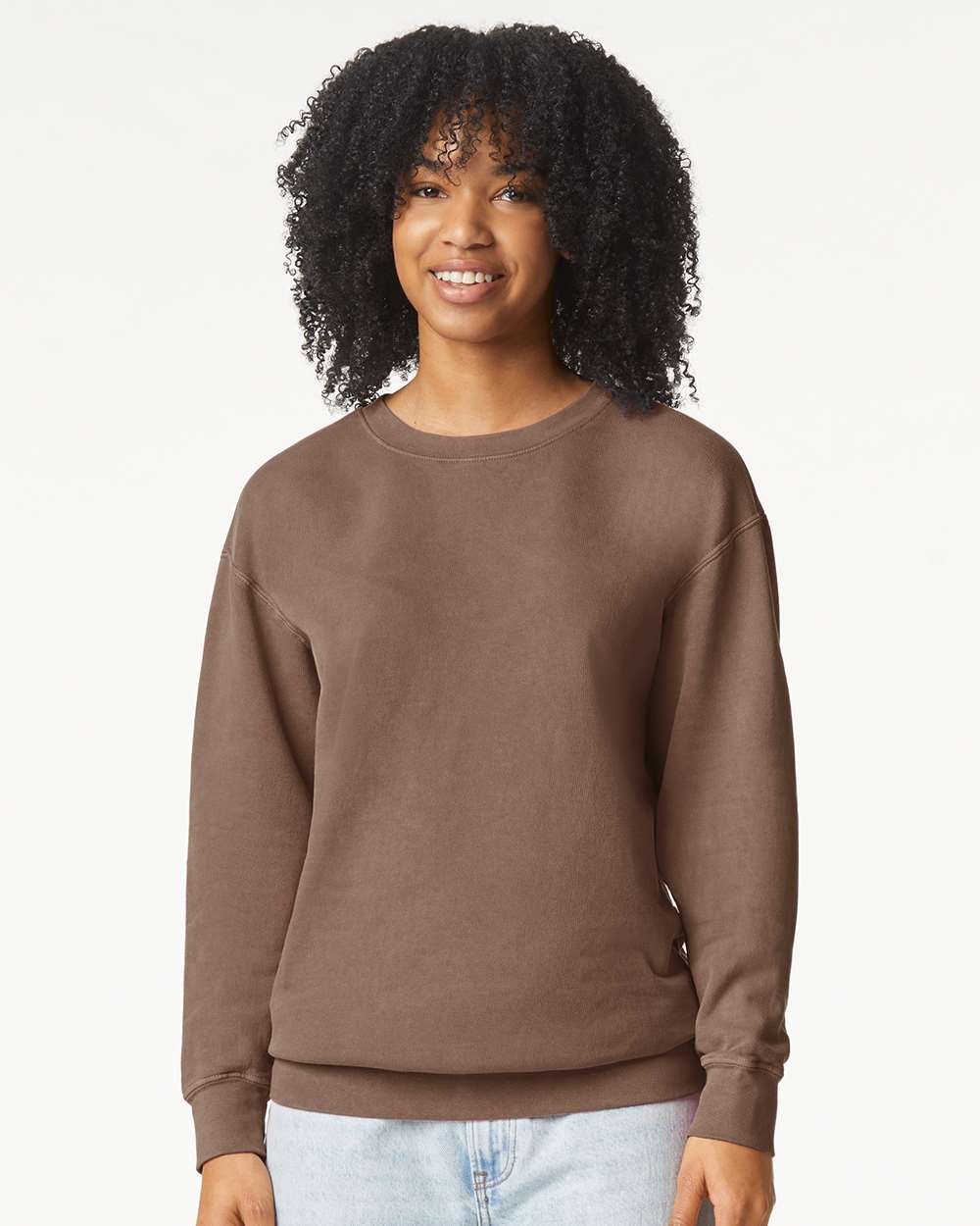 Unisex Garment-Dyed Lightweight Fleece Crewneck Sweatshirt