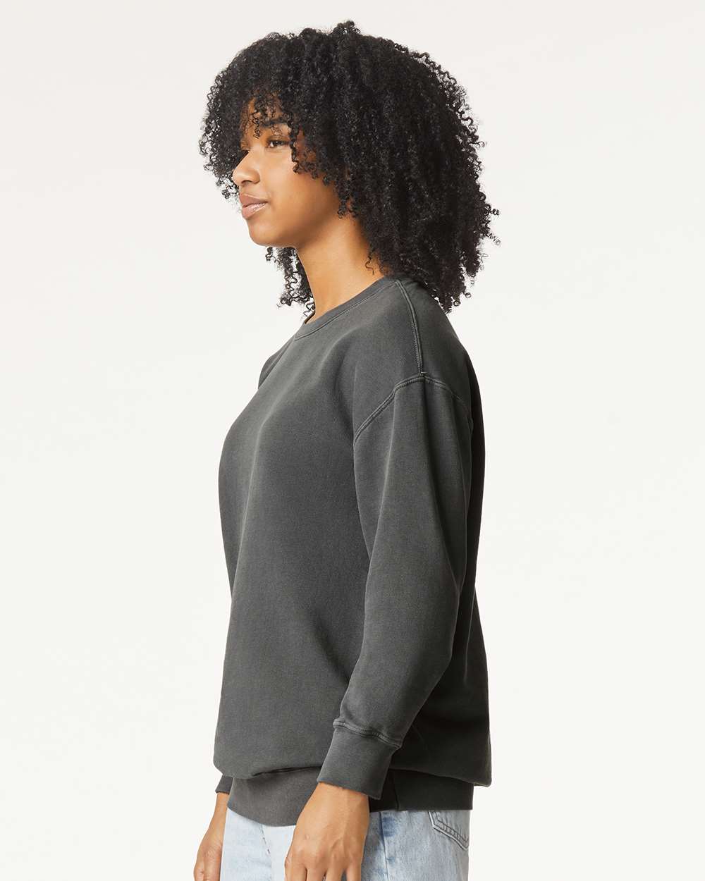 Unisex Garment-Dyed Lightweight Fleece Crewneck Sweatshirt