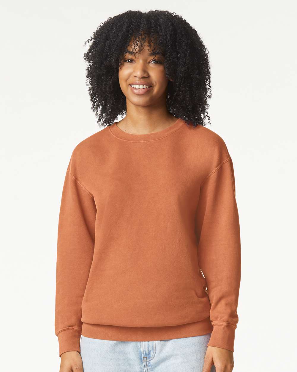 Unisex Garment-Dyed Lightweight Fleece Crewneck Sweatshirt