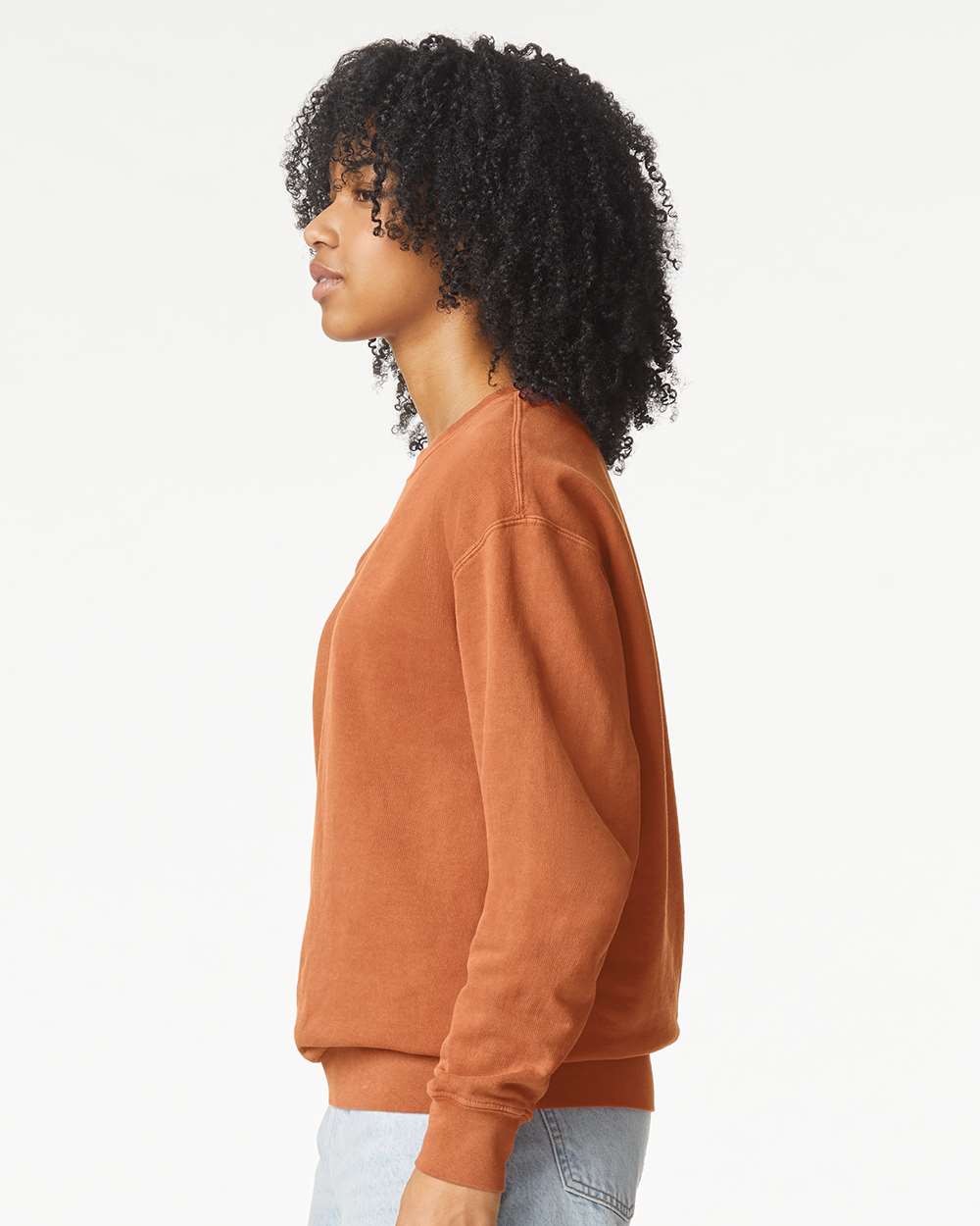 Unisex Garment-Dyed Lightweight Fleece Crewneck Sweatshirt