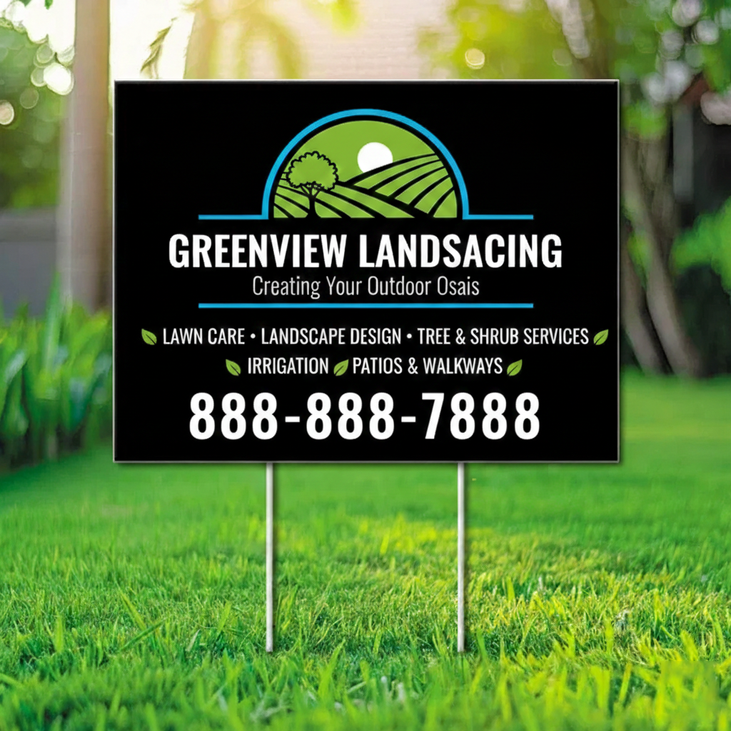Yard sign, Promotion Sign